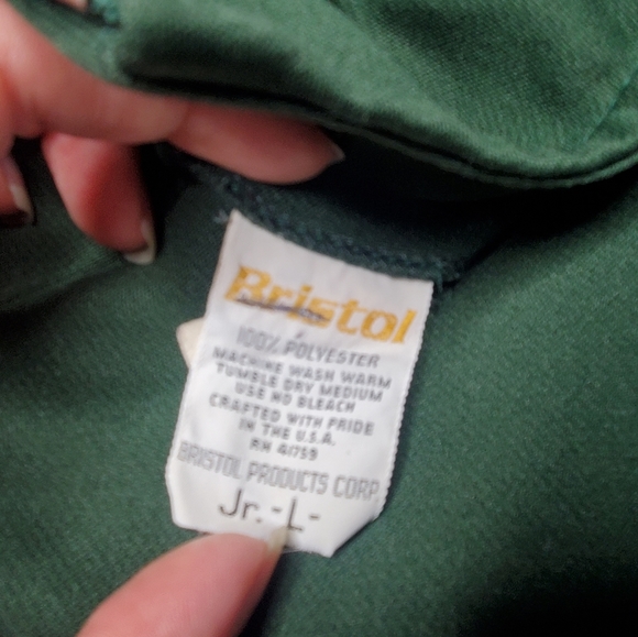 Vintage Cheerleading Top Green Indians XS - Picture 8 of 8